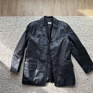 Vintage Leather Blazer